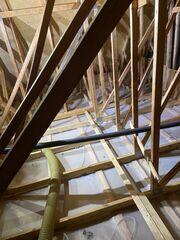 Attic cleaned, insulation removed