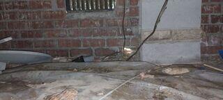 Open Passage From Inside Crawlspace