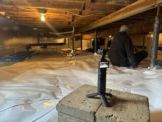 Crawl Space Repair Documenting in Hamersville, OH