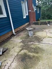 Sunken and Cracked Patio