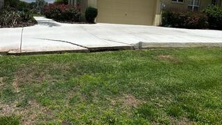Severe Concrete Settlement Damage