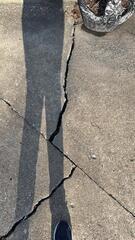 Large Concrete Cracks