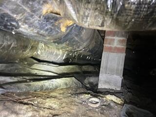 Before Waterproofing Crawl Space