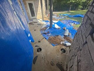 Slab Piers Installed