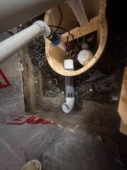 WaterGuard Tied into Sump Pump