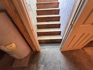 Surface Drainage Installed in Front of Bulkhead Steps