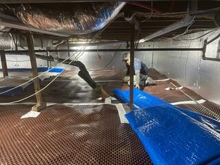 Drainage Matting Install