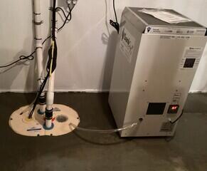 SaniDry XP Dehumidifier & TripleSafe Sump Pump