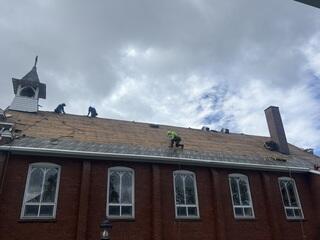 The Sheathing Is Exposed
