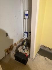 This sump pump takes all of the water and removes it from the home for good!