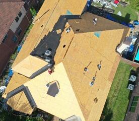 We removed the old shingles and took out every last nail