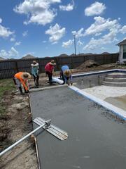 New Pool deck.
