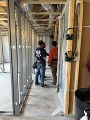 Our crew getting to work