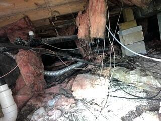Messy Crawl Space in Lexington, KY