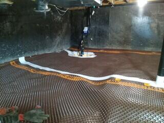 Drainage matting and sump