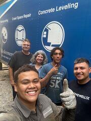 Mark & Jackie with the Crew