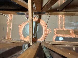Sealed penetrations with Zypfoam