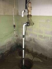 Outdated Basement Sump Pump System