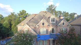 Storm damages to the roof