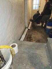 Before concrete is poured, this WaterGuard system is fitted snugly along the foundation wall to capture any leaking water and send it straight to the sump pump.