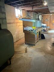 This wall on the backside of the basement was moving inward.