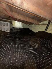 Installation of the CleanSpace drainage membrane