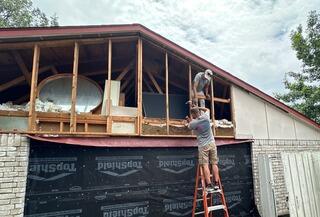 Old Siding Removal in Progress