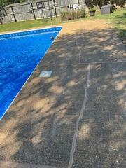 Pool Deck Lifted and Protected