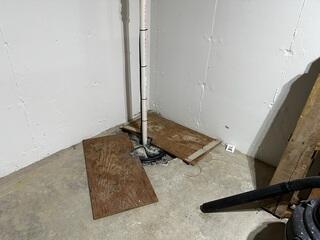 Old Sump Pump in the Basement