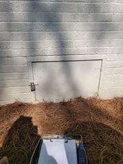 Old Crawl Space Door