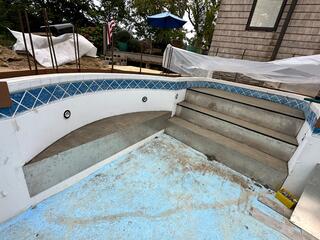 Finished Stair & Bench Transformation