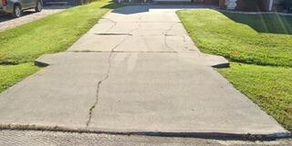 Severe Concrete Driveway Damage