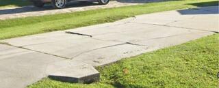 Settling Concrete Driveway