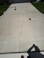 Concrete Driveway Settlement Damage