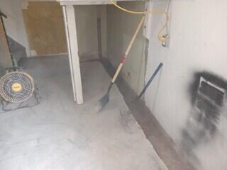 Trench opened up