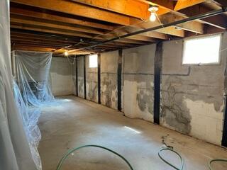 Solution to Bowing Basement Walls in Toms River, NJ