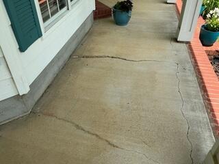 Concrete Porch Sinking