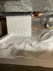 CleanSpace is a durable, waterproof vapor barrier that seals crawl spaces and basements against moisture, mold, and odors. Made from tough, reinforced material, it creates a clean, bright environment that protects your home's foundation and improves indoor air quality.