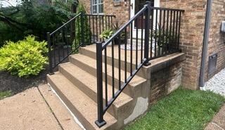 Black 36" Tuscany C-10 Aluminum Railing.