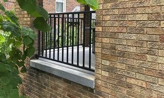 Black 36" Tuscany C-10 Aluminum Railing.