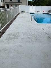 Level and Stabilized Pool Deck