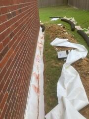 This ensures water cannot enter through the foundation.