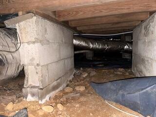 Failing Crawl Space Supports
