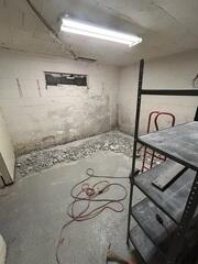 Interior Drainage System Installation - Fellowship Hall Basement, Raleigh, NC