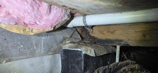 Rotting Crawl Space Wood