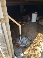 Sump Pump Installed in Encapsulated Prescott, AZ Crawlspace
