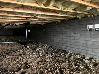 Untreated Crawlspace Ready for CleanSpace Installation - Prescott, AZ