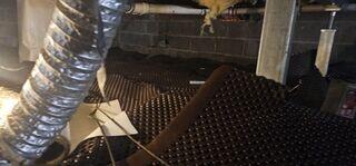 Drainage Matting Installed