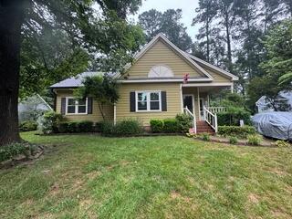 Front of home after Gutter Shutter installation