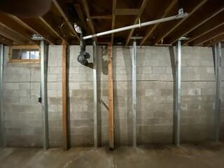 PowerBrace Beams Installed Along Bowing Wall